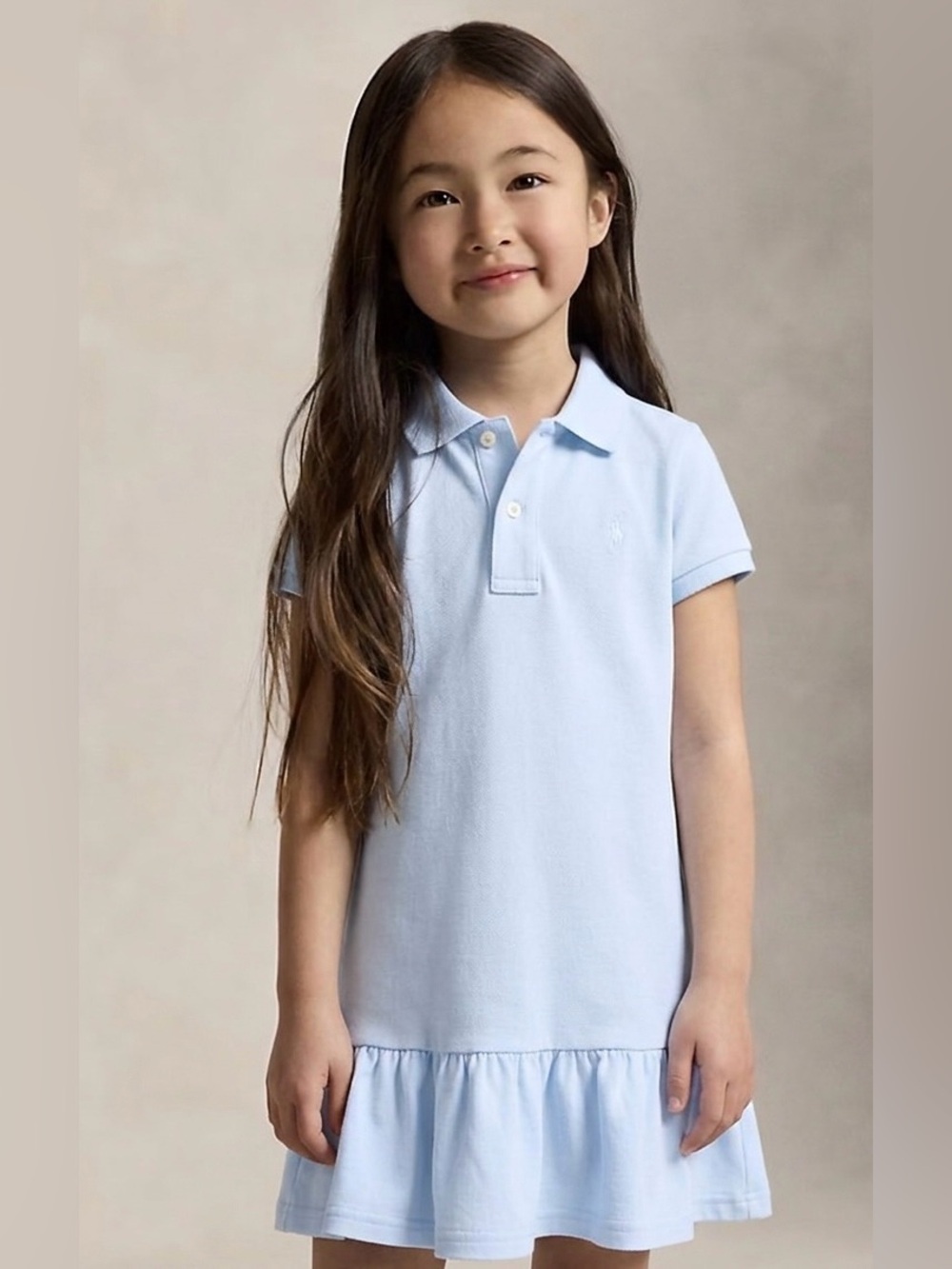 Polo by Ralph Lauren Light Blue Kids Polo Dress